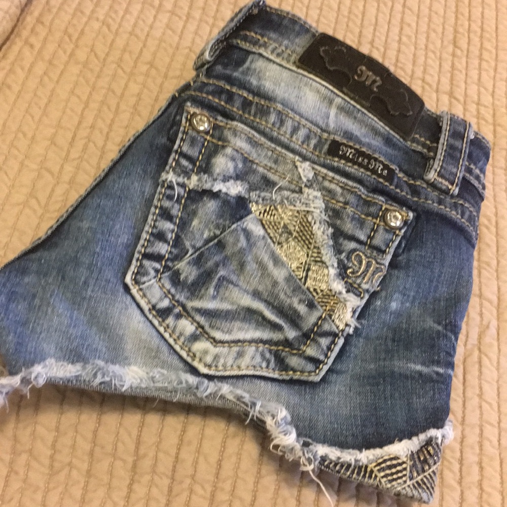 Miss Me Denim Jean Shorts Bedazzled